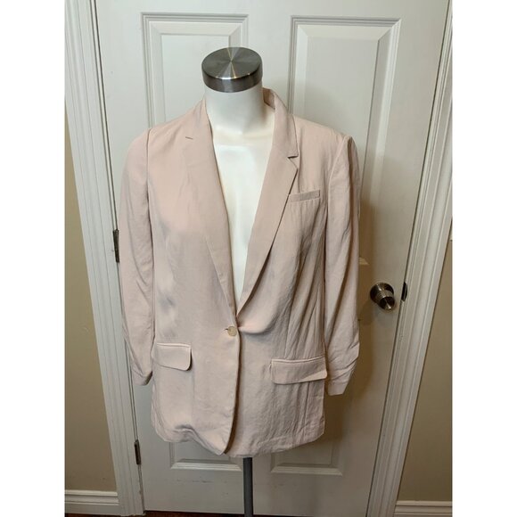 Elizabeth and James Light Pink 3/4 Sleeve Blazer, Size 4 (US) - Picture 1 of 5